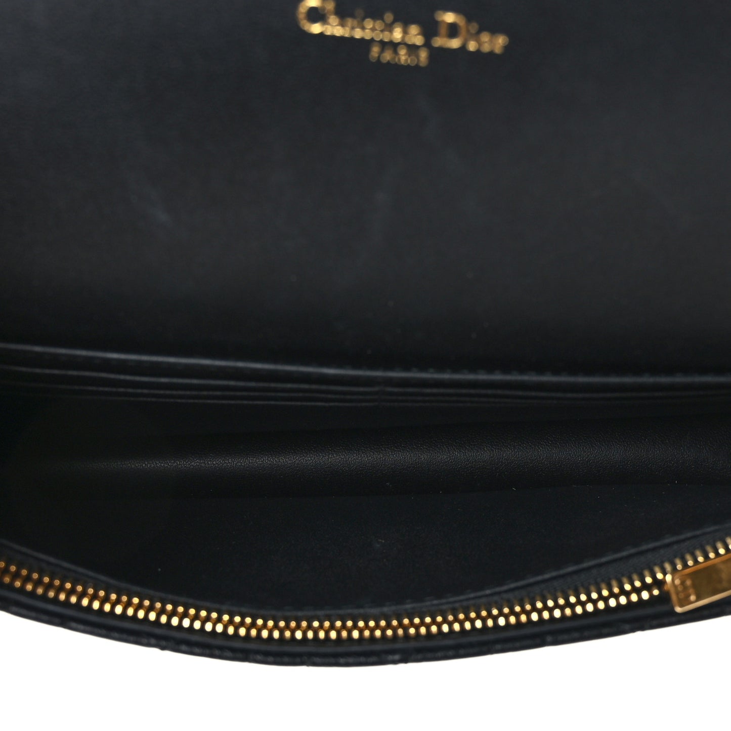 Supple Calfskin Caro Pouch with Chain Black
