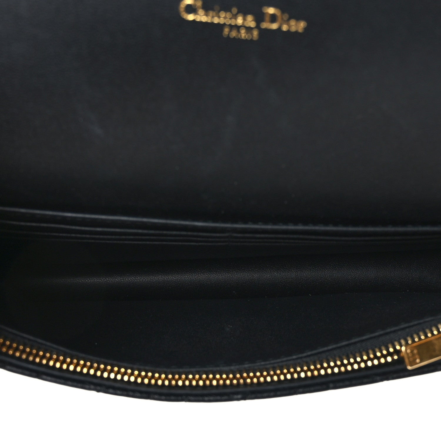 Christian Dior Supple Calfskin Caro Pouch with Chain Black 5 of 8