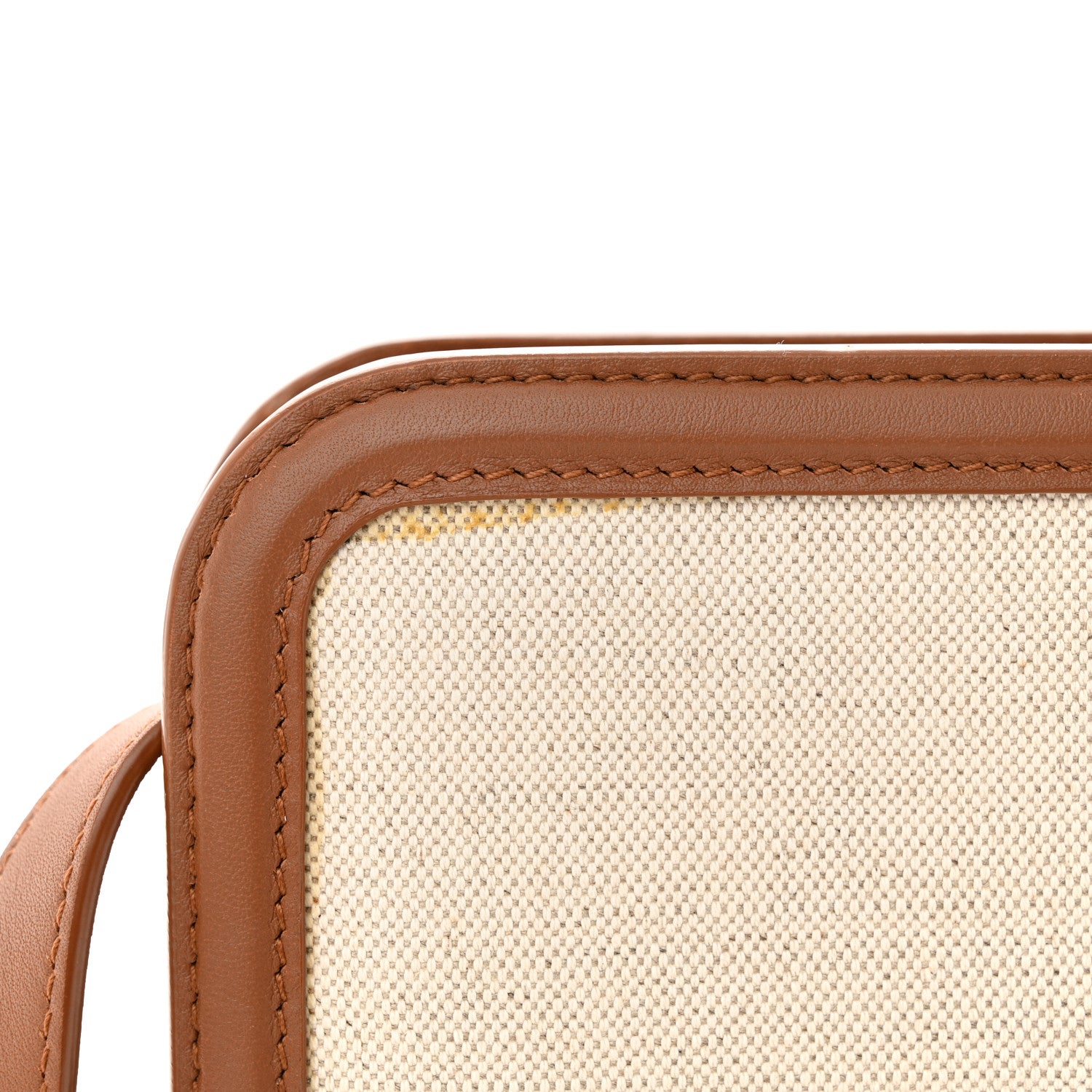 Saint Laurent Canvas Calfskin Reverse Satchel Beige Brick 11 of 12