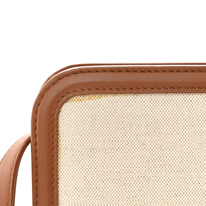 Saint Laurent Canvas Calfskin Reverse Satchel Beige Brick 11 of 12