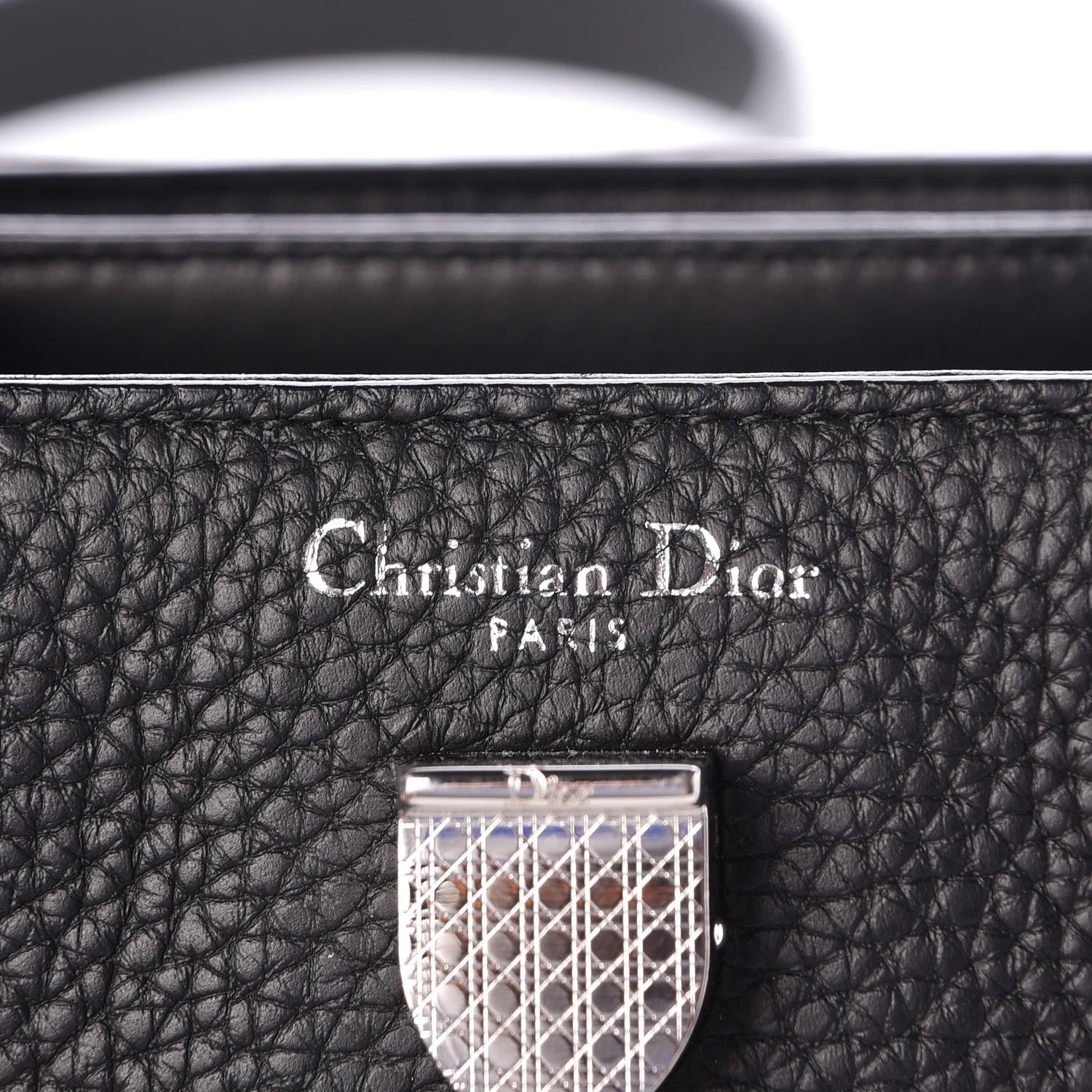 Christian Dior Grained Calfskin Mini Diorever Flap Black 6 of 7