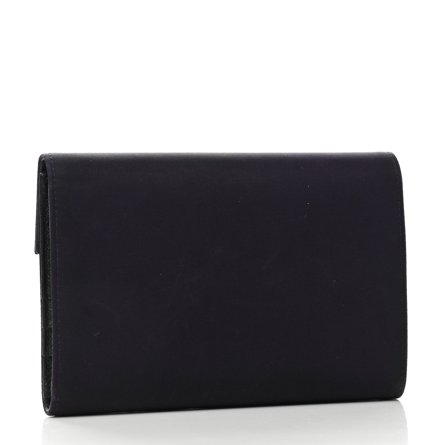 Prada Tessuto Nylon Tri-Fold Compact Wallet Mora 3 of 8