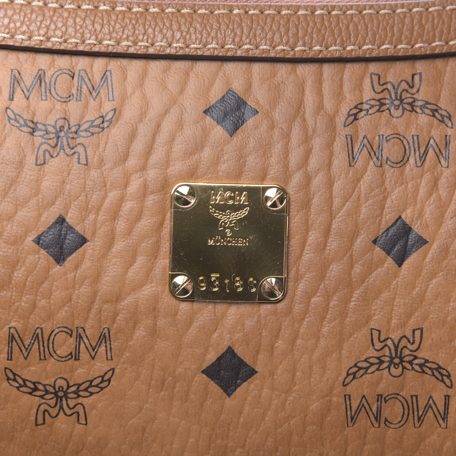 MCM Visetos Medium Luisa Hobo Cognac 8 of 10