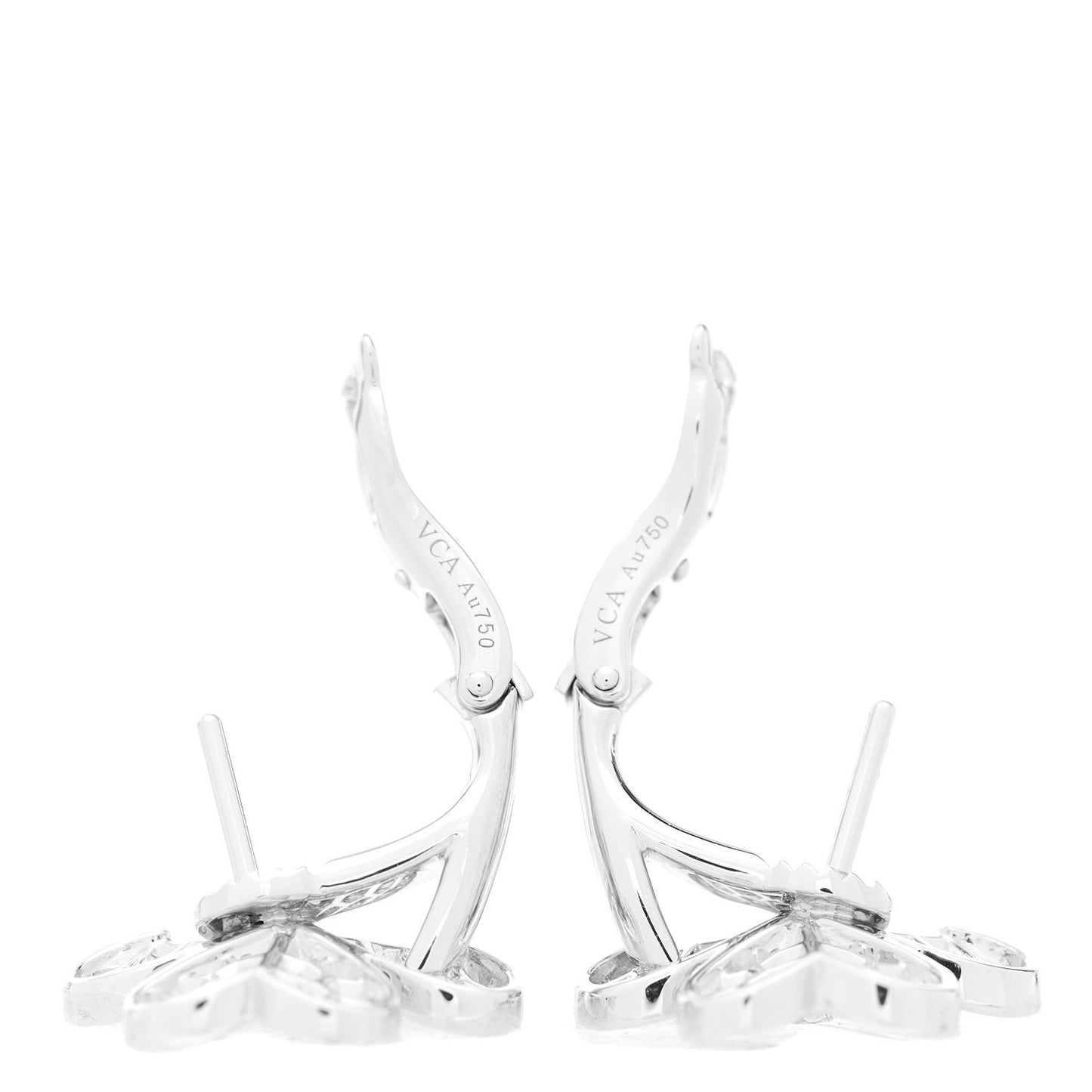 18K White Gold Diamond Small Frivole Pave Earrings