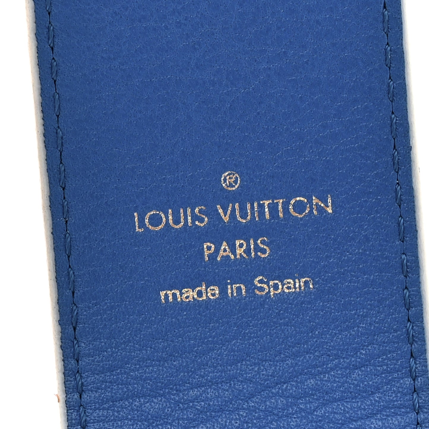 Monogram Bandouliere Shoulder Strap Blue