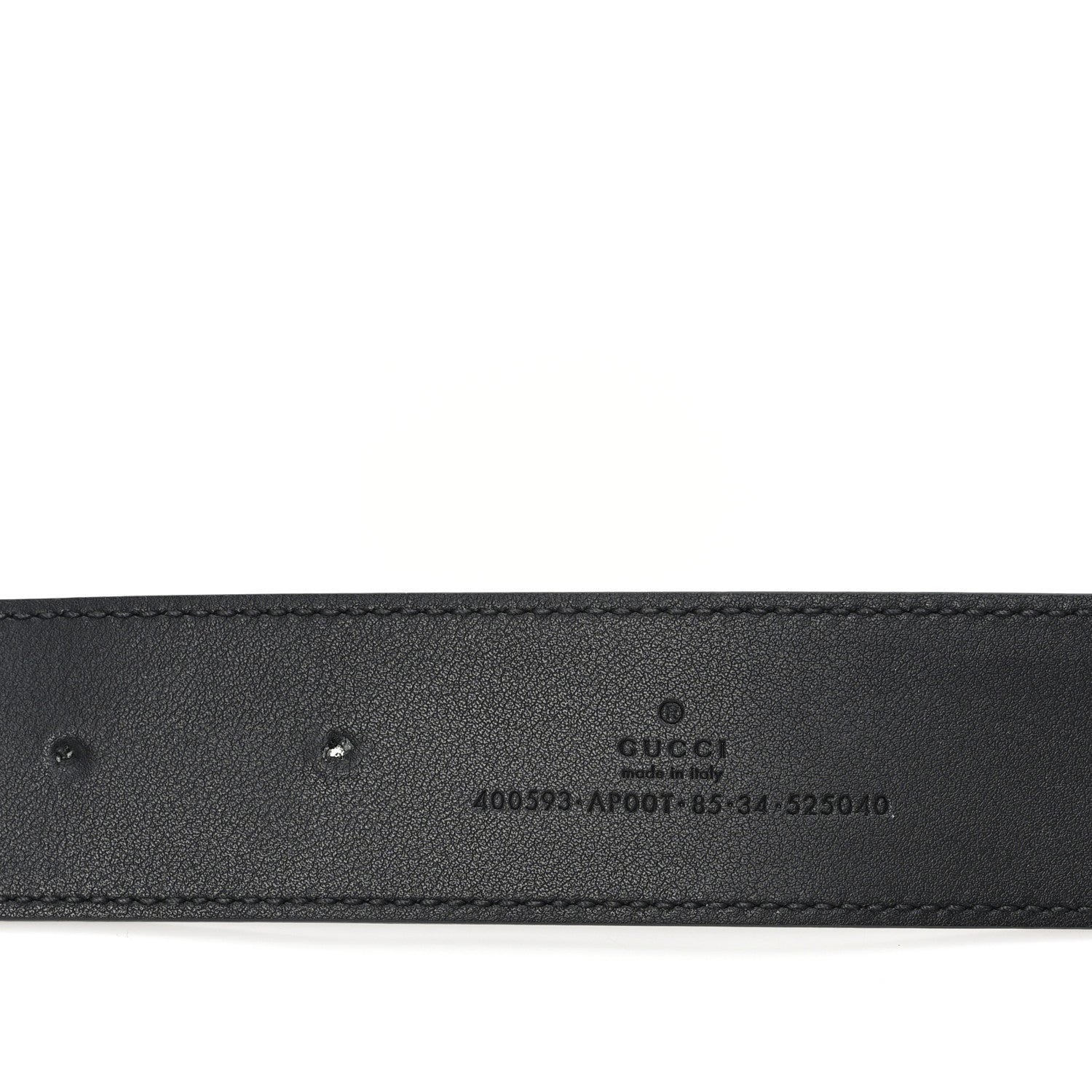 Gucci Calfskin Double G 30mm Belt 85 34 Black 3 of 4