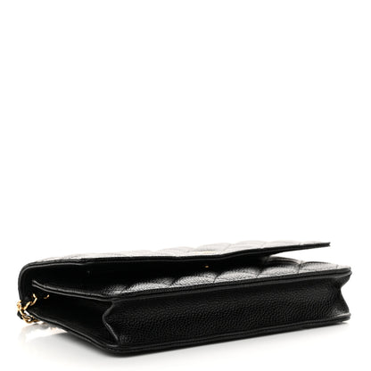Chanel Caviar Quilted Wallet on Chain WOC Black 4 of 12
