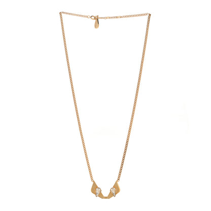 Fendi Metal Monster Eye Necklace Gold 3 of 6