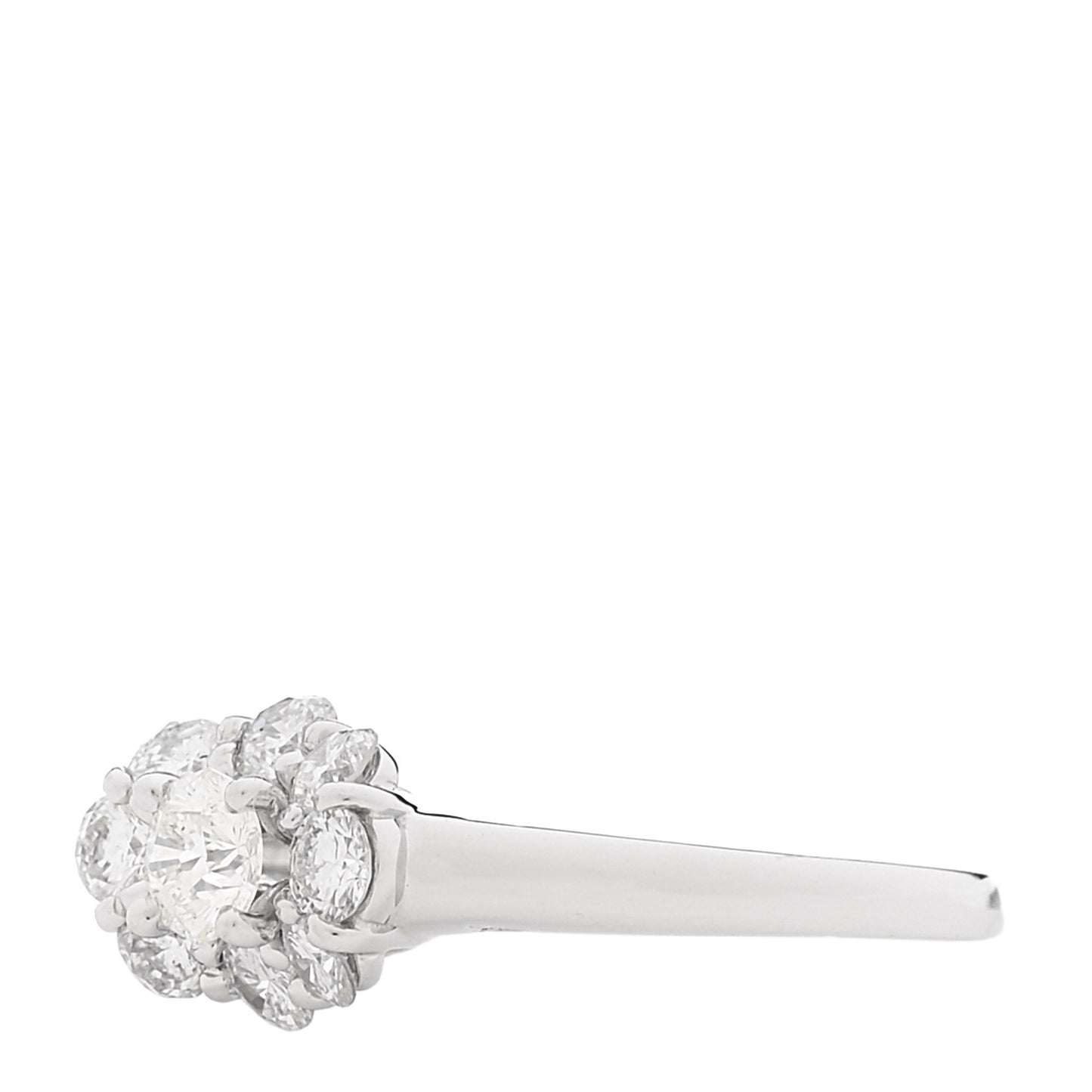18K White Gold Diamond .30ctw Ring 56 7.75