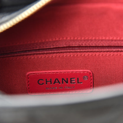 Chanel Aged Calfskin Chevron Quilted Small Gabrielle Hobo Black 8 of 11