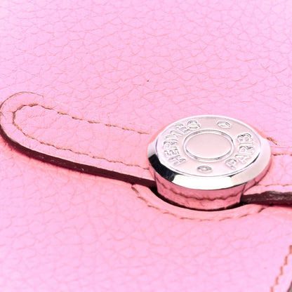 Hermes Taurillon Clemence Dogon Card Case 5P Pink 5 of 5