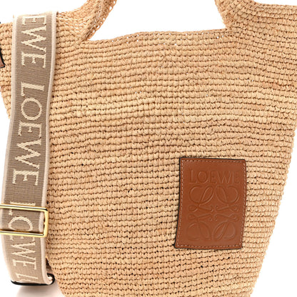 Loewe Raffia Mini Slit Tote Bag Natural Tan 7 of 11