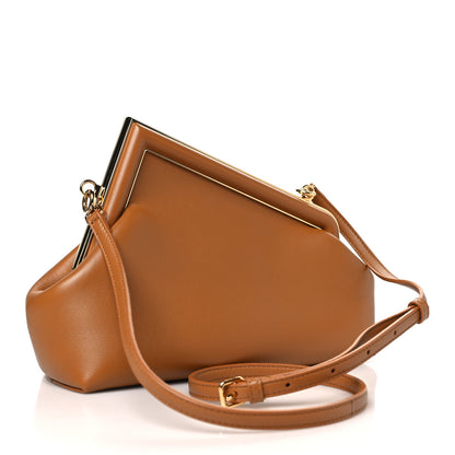 Fendi Shiny Nappa Small Fendi First Caramello 3 of 10