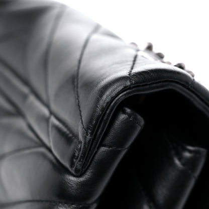 Saint Laurent Calfskin Y Quilted Monogram Medium Loulou Chain Satchel Black 18 of 19