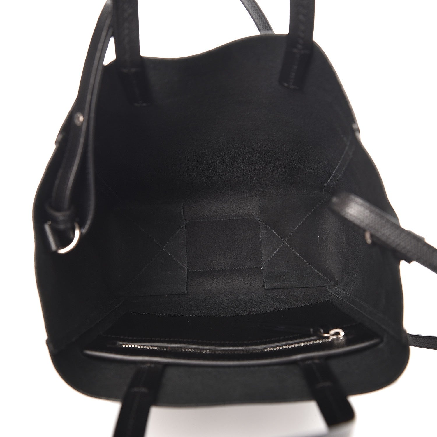 Celine Grained Calfskin Small Vertical Cabas Black 5 of 8
