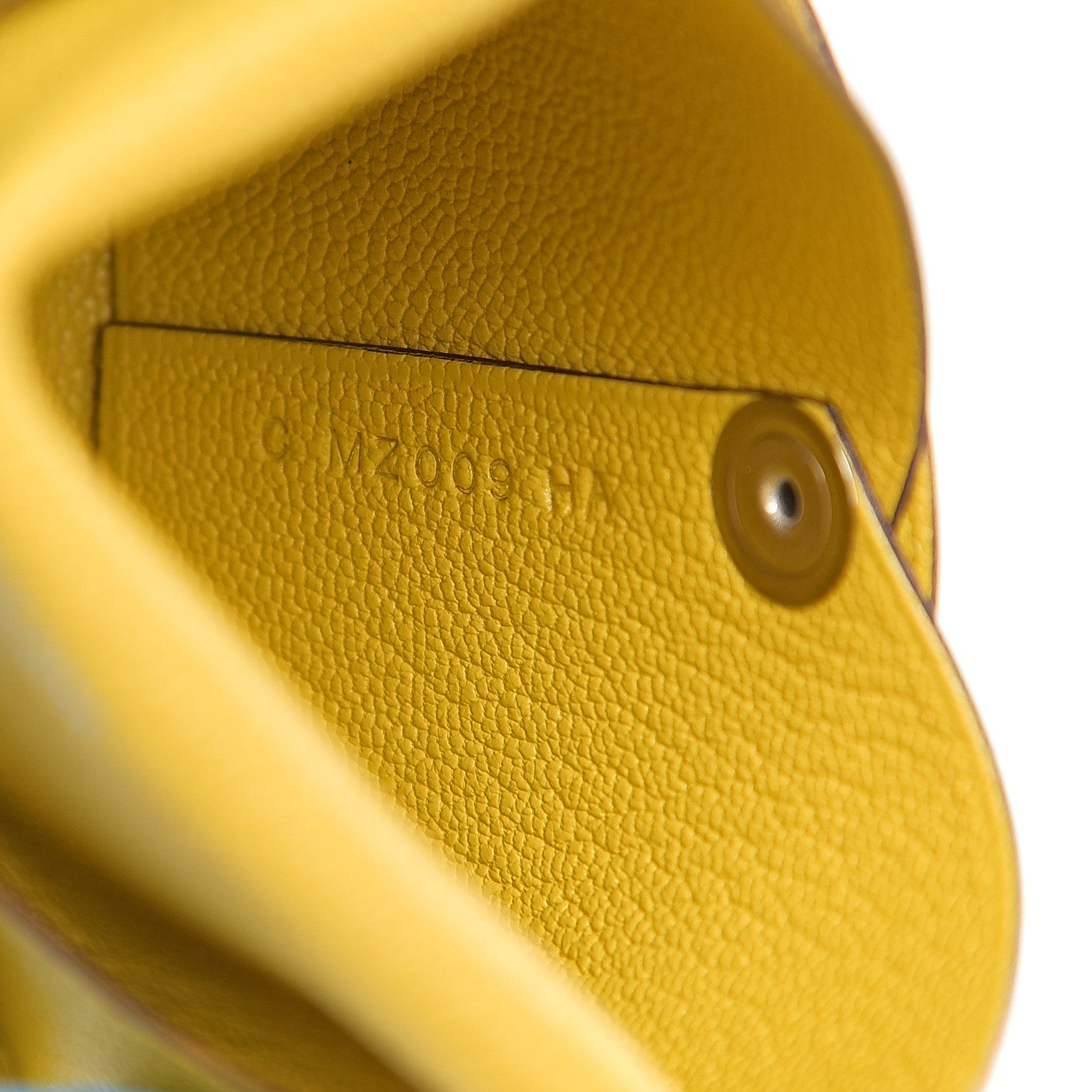 Hermes Chevre Mysore Bastia Coin Purse Jaune de Naples 6 of 7