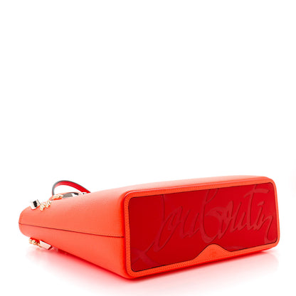 Christian Louboutin Calfskin Empire Spike Studded East West Cabata Tote Sunrise Multicolor 5 of 11
