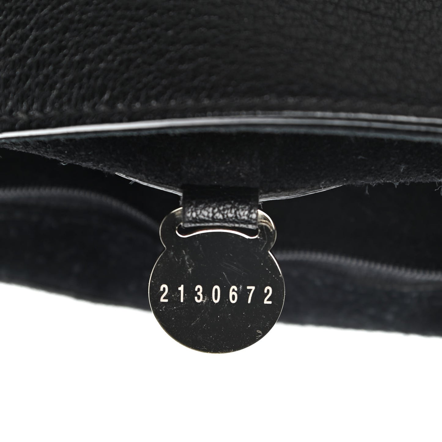 Glossy Goatskin Medium Lily Black