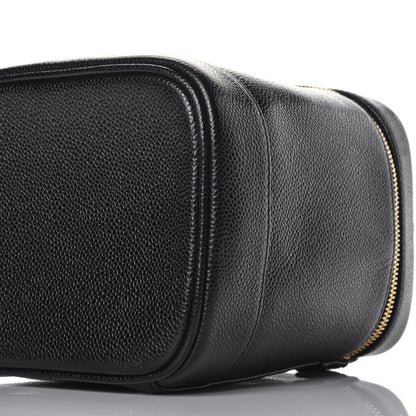 Chanel Caviar Cosmetic Vanity Bag Black 7 of 9