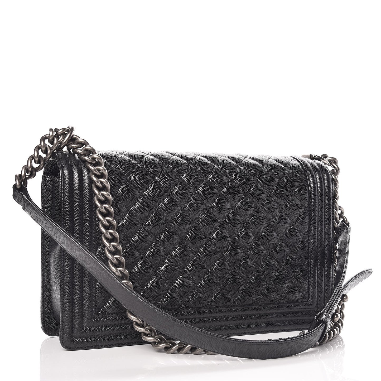 Caviar Quilted New Medium Boy Flap Black