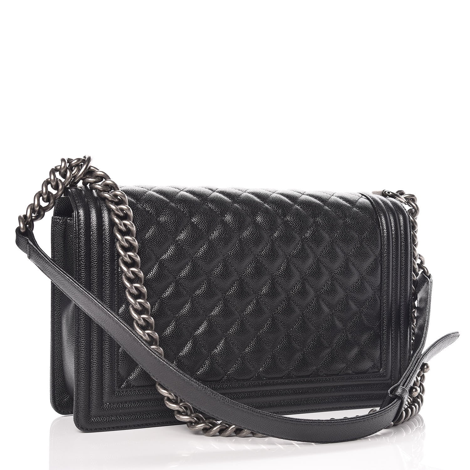 Chanel Caviar Quilted New Medium Boy Flap Black 3 of 13