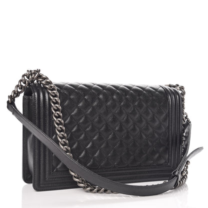 Chanel Caviar Quilted New Medium Boy Flap Black 3 of 13