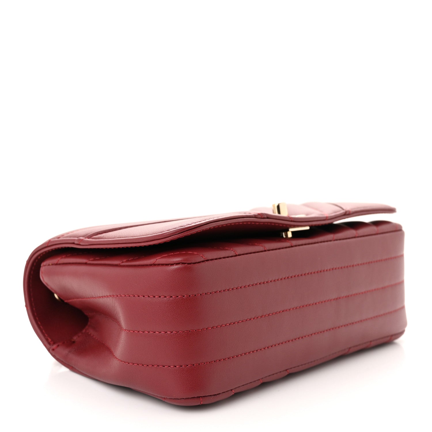 Chanel Calfskin Chevron Quilted Mini Statement Flap Red 4 of 11