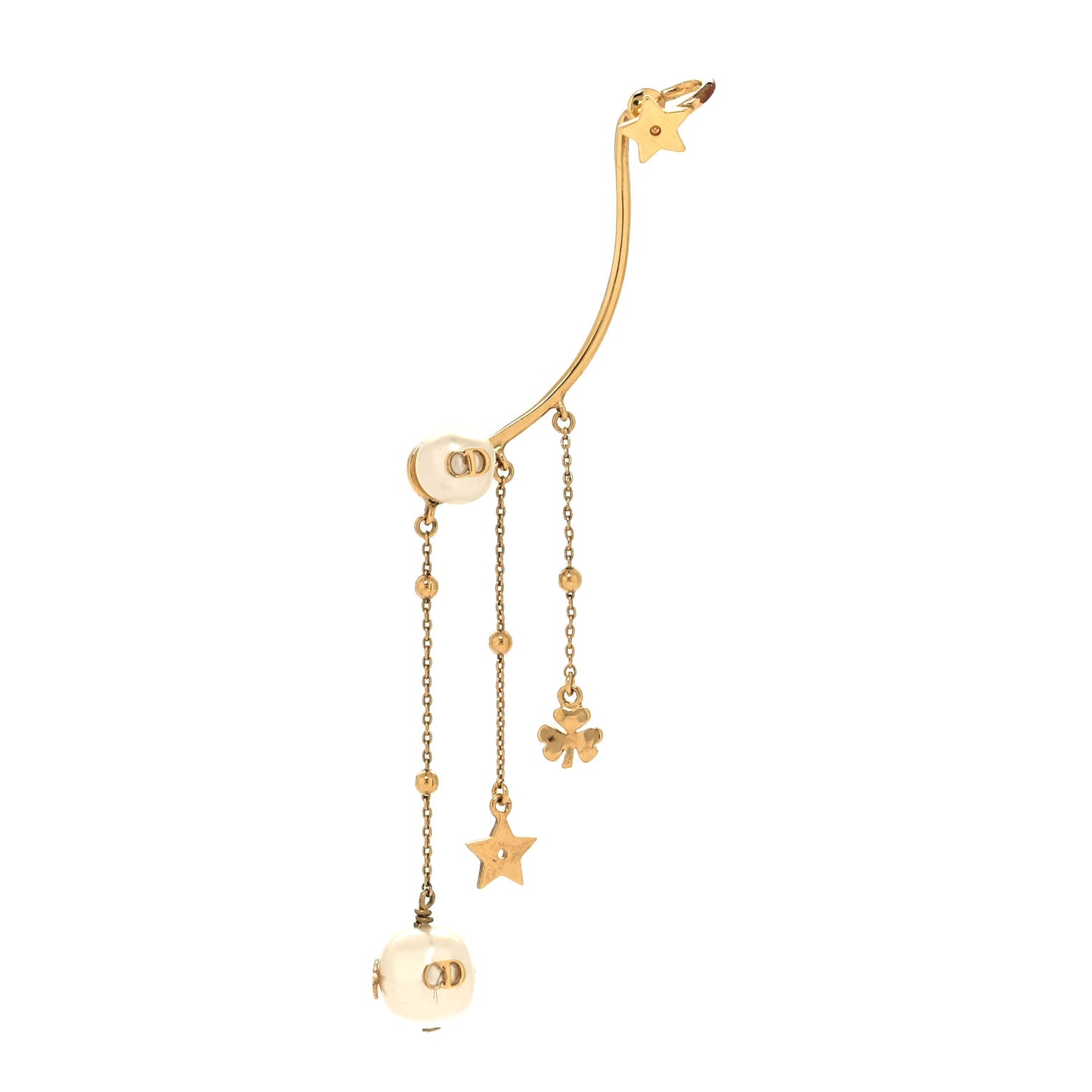 Pearl Shiny-D Earring Gold