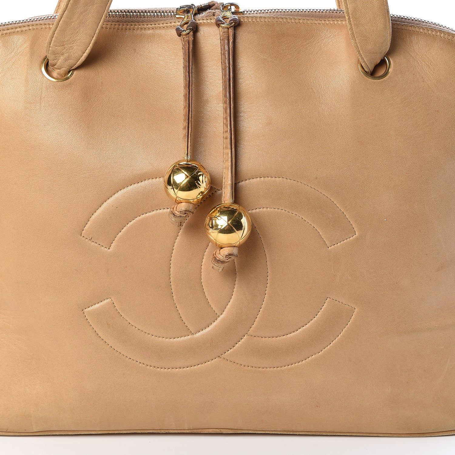 Chanel Lambskin CC Shoulder Bag Beige 12 of 12