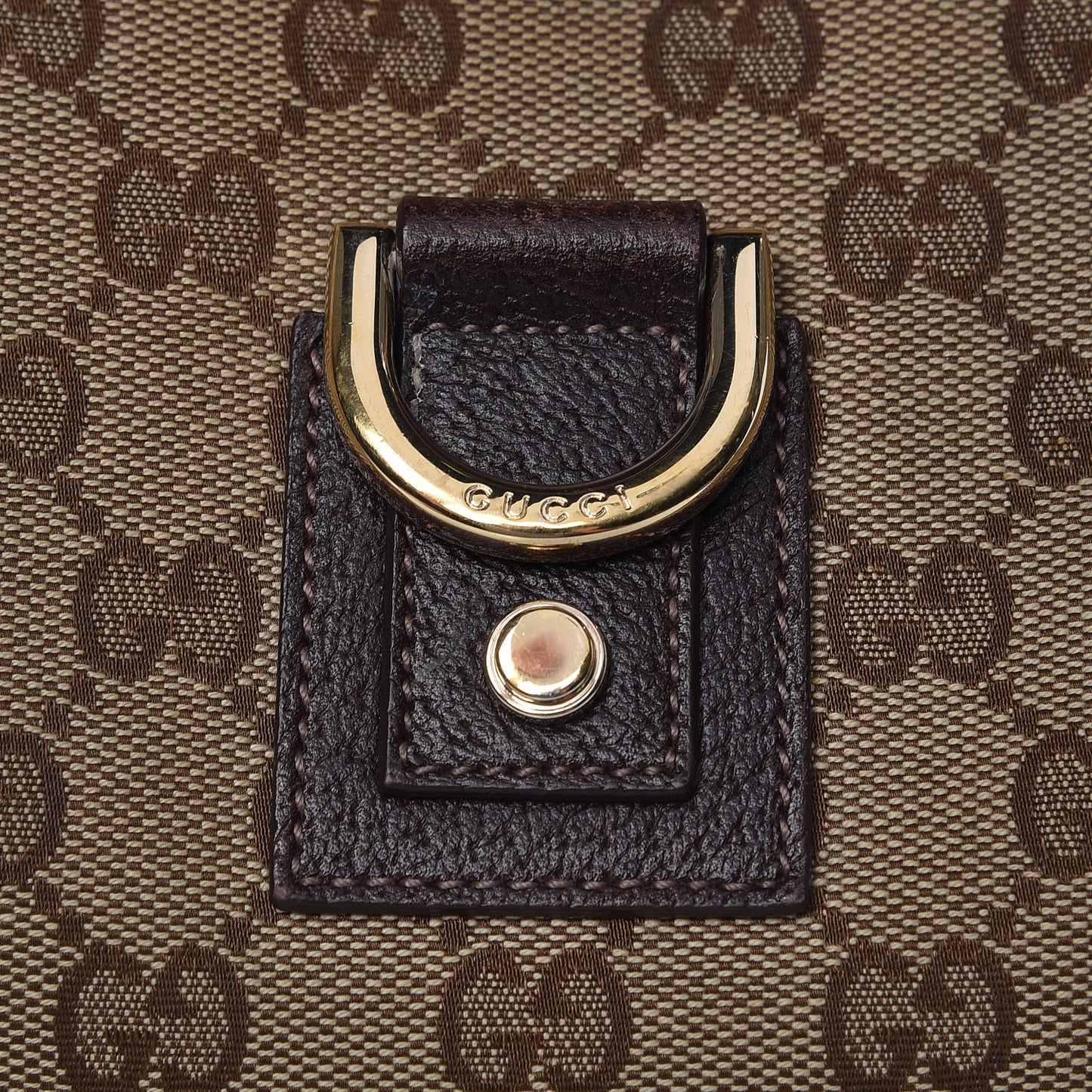 Monogram Medium Abbey D Ring Hobo Brown