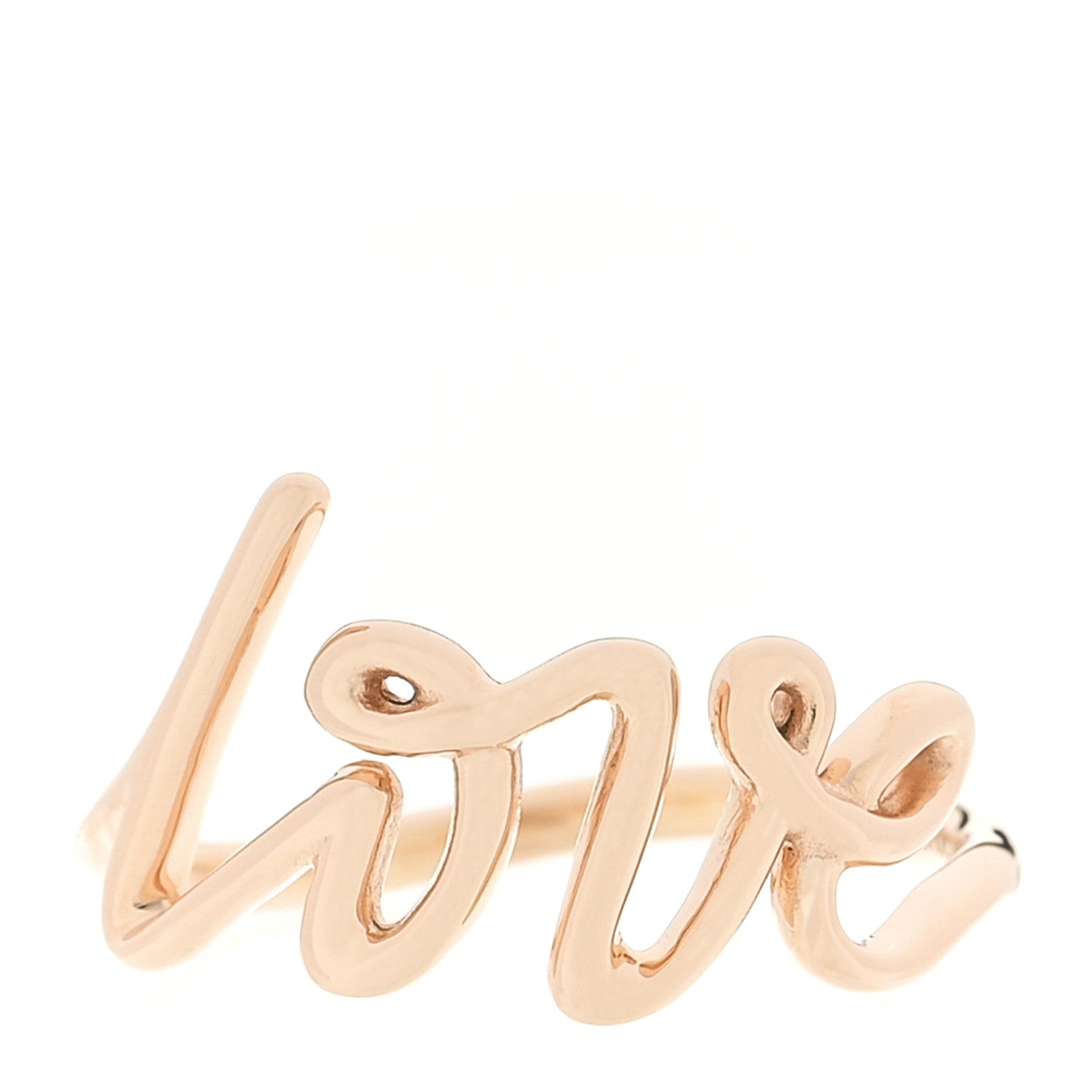 Tiffany 18K Rose Gold Paloma's Graffiti Love Ring 52 6 1 of 4