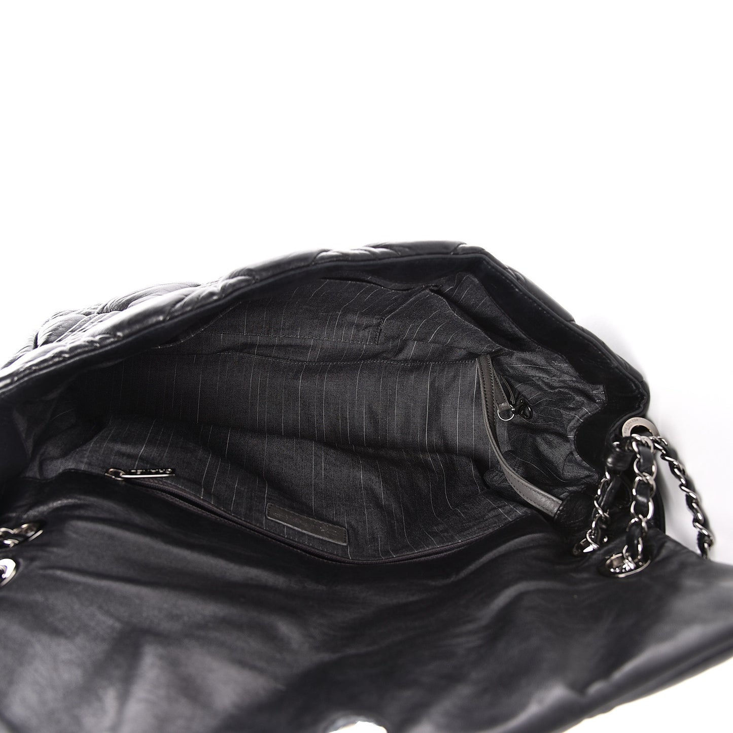 Lambskin In and Out XL Maxi Flap Black