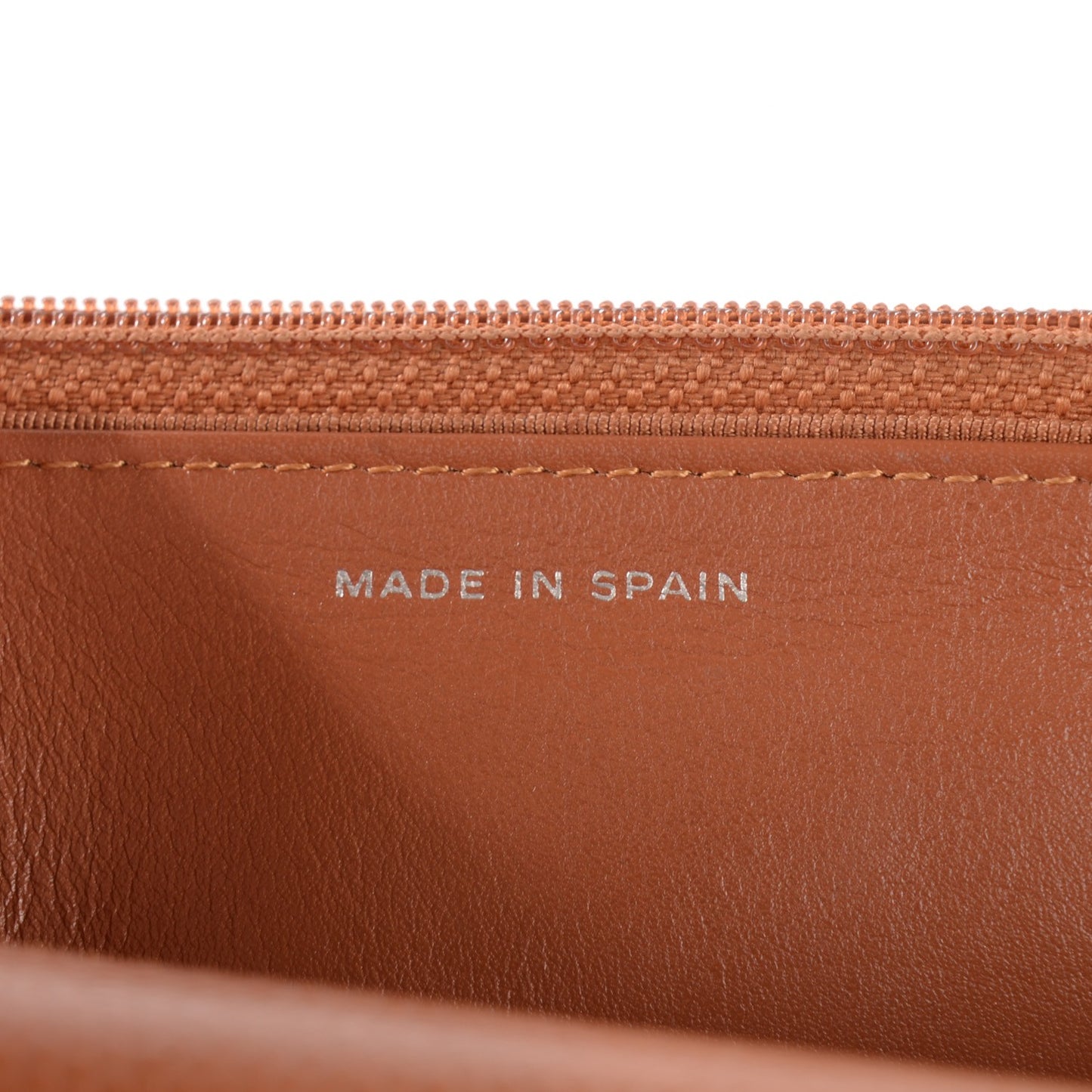 Caviar Quilted Wallet On Chain WOC Light Brown