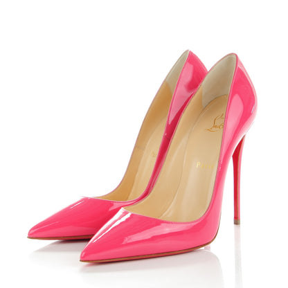 Christian Louboutin Patent So Kate 120 Pumps 38.5 Bonbon 3 of 8
