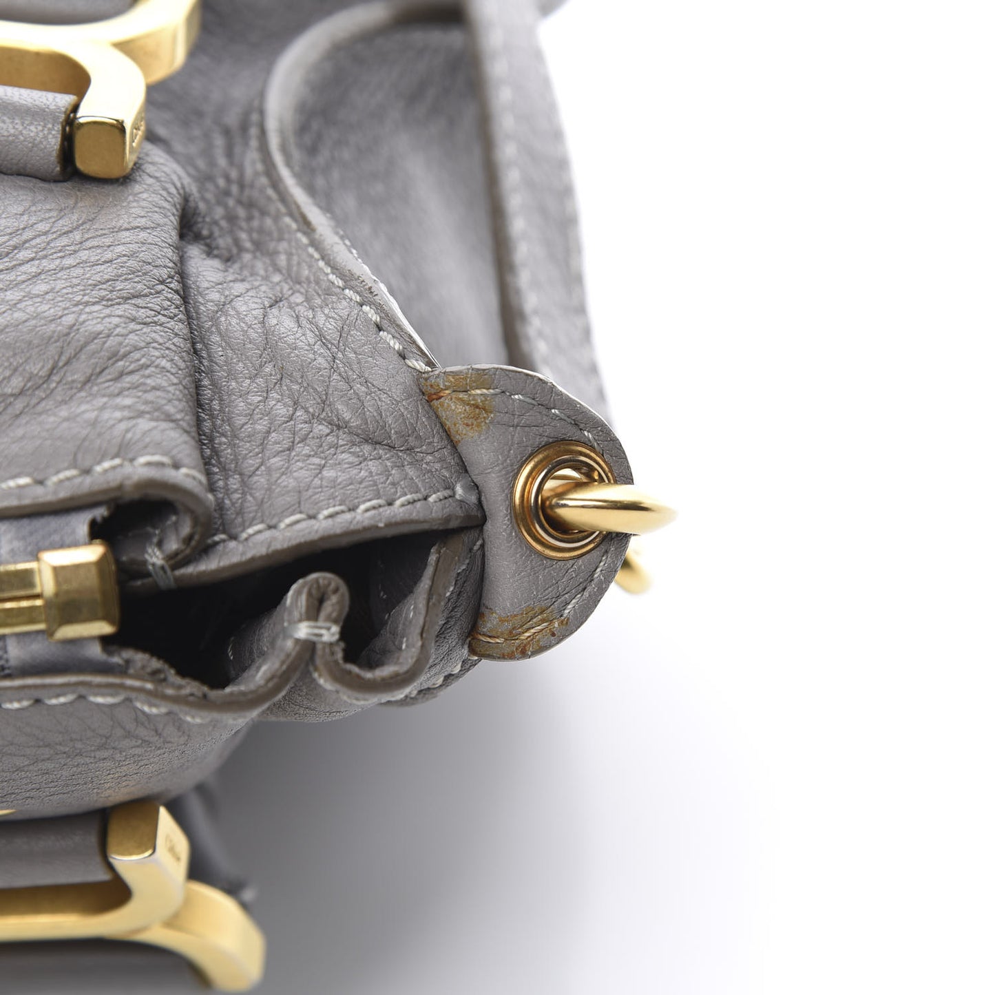 Calfskin Medium Marcie Satchel Cashmere Grey