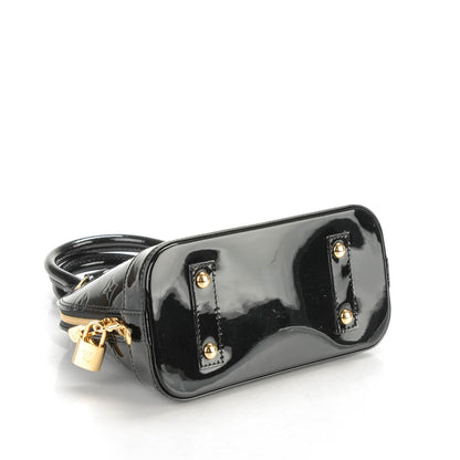 Louis Vuitton Vernis Alma BB Noir Magnetique 4 of 7