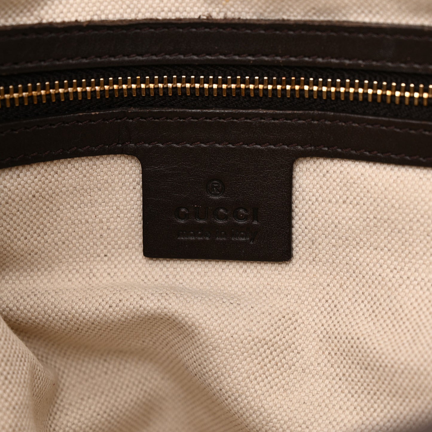 Monogram Vintage Web Medium Boston Dark Brown