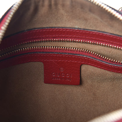 Gucci GG Supreme Monogram Tian Small Boston Beige Multicolor Red 6 of 10
