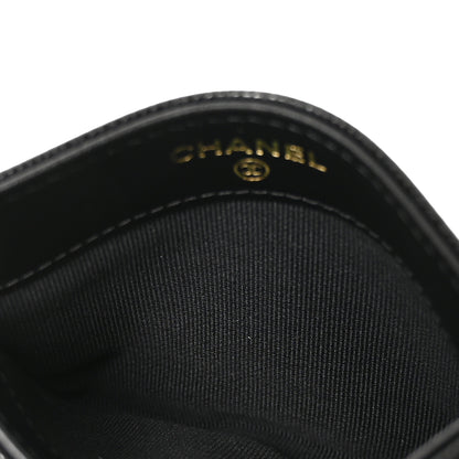Chanel Caviar Quilted Crystal Card Holder Black 5 of 9