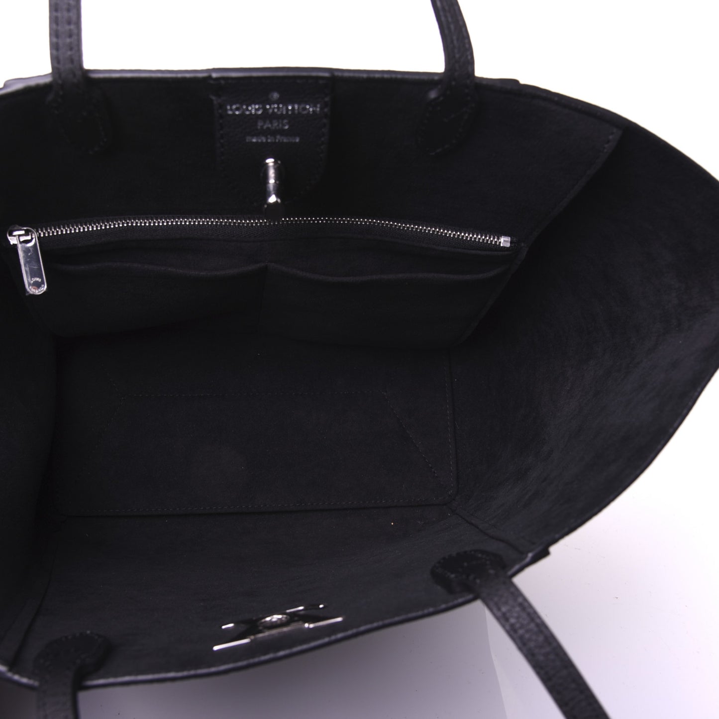 Calfskin Lockme Cabas Black