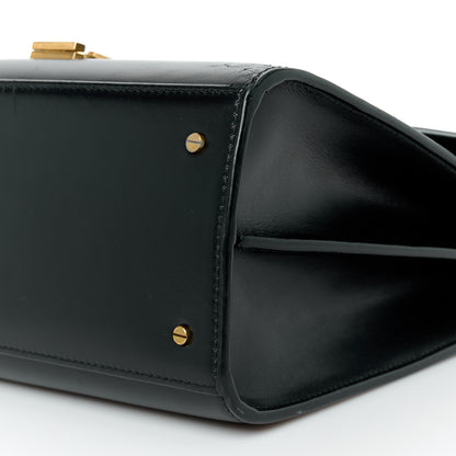 Saint Laurent Smooth Calfskin Medium Classic Monogram Cassandra Top Handle Black Rouge Legion 11 of 11