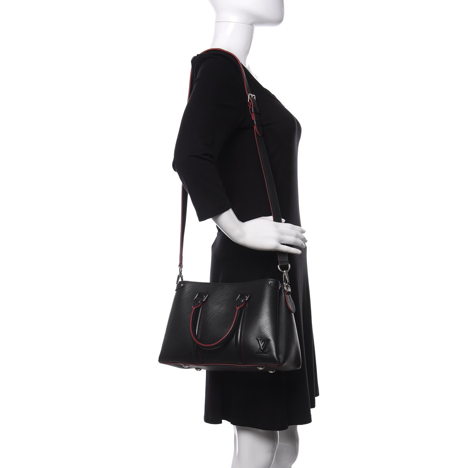 Louis Vuitton Epi Soufflot BB Black 2 of 9