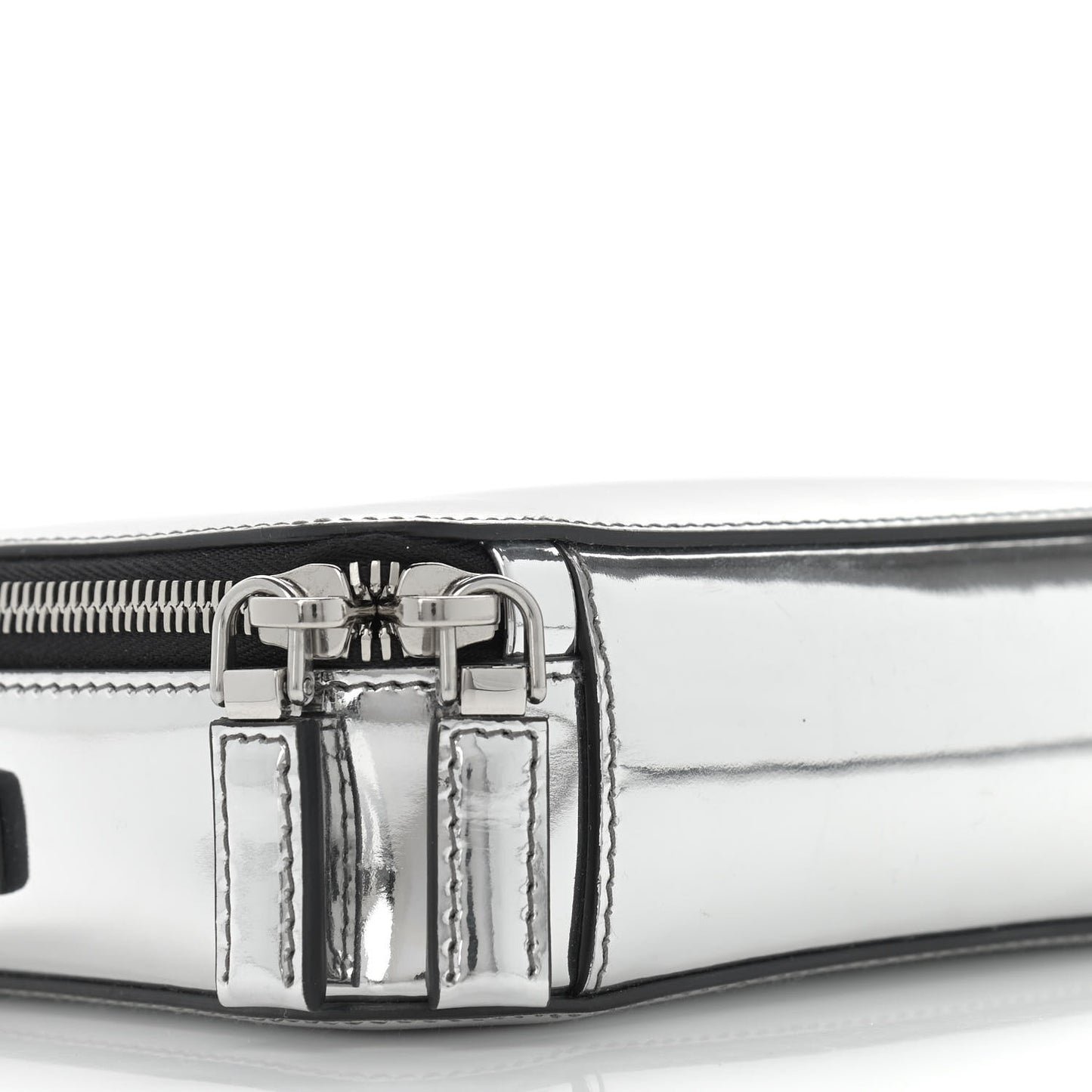 Spazzolato Small Brique Crossbody Bag Argento