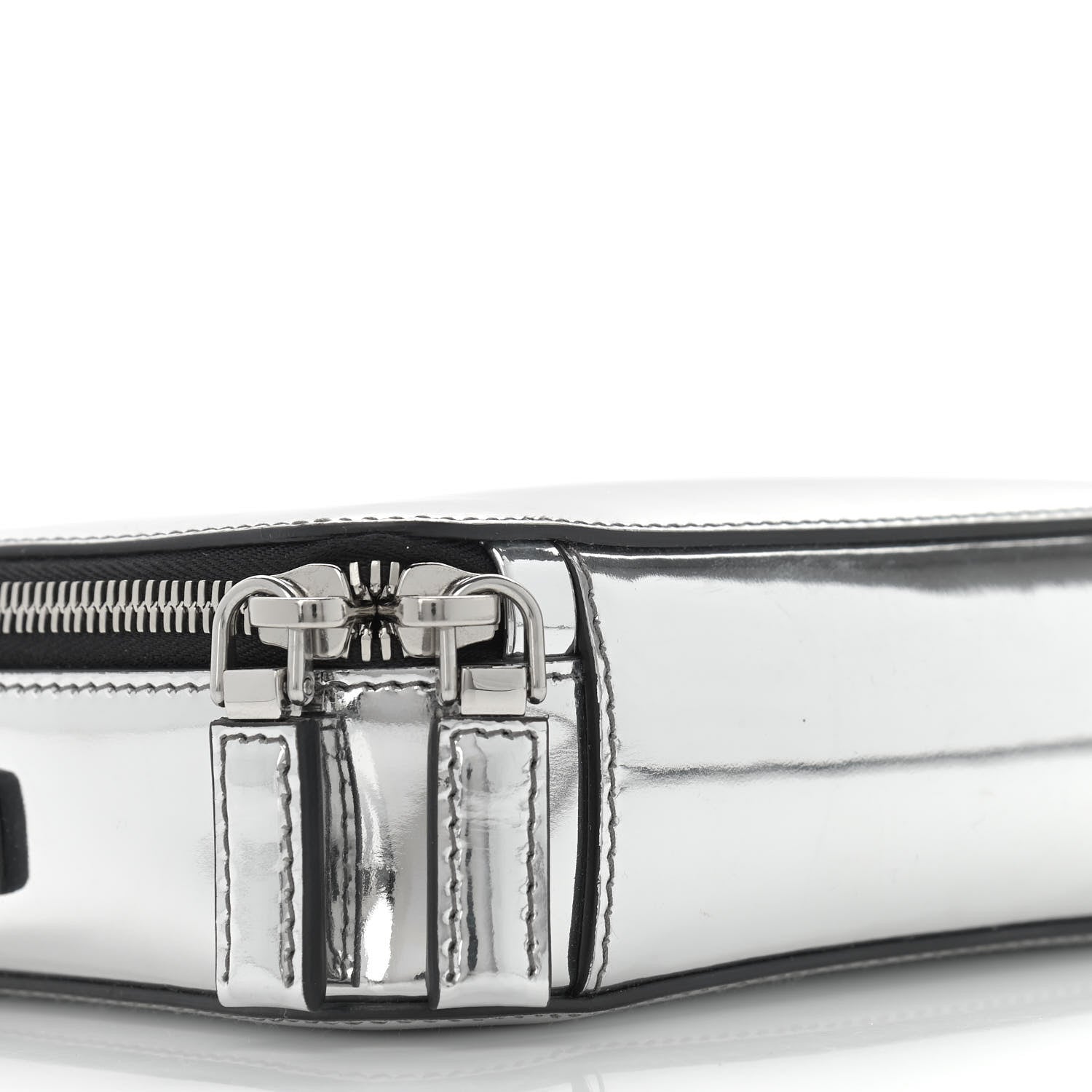Prada Spazzolato Small Brique Crossbody Bag Argento 9 of 12