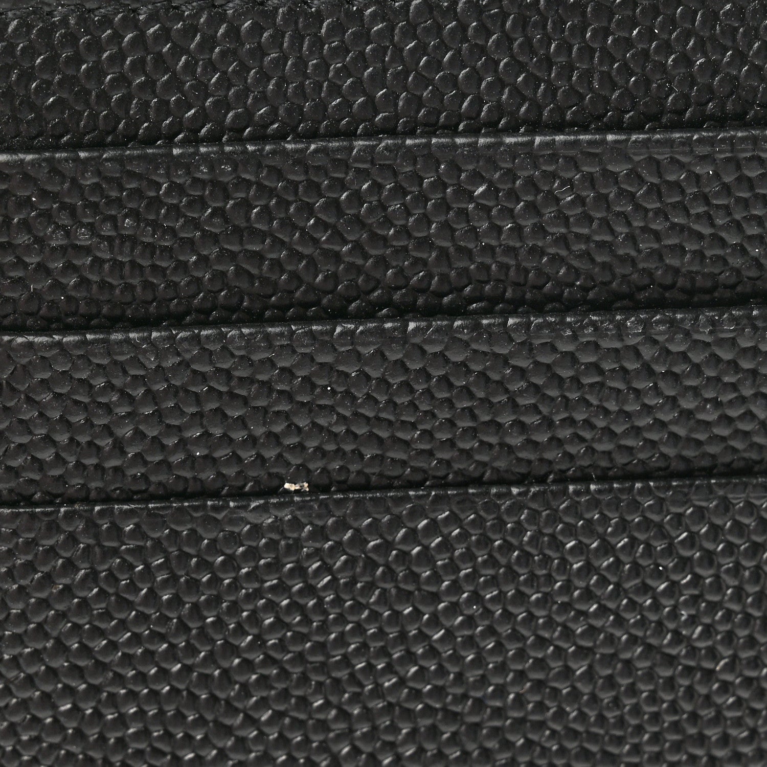 Saint Laurent Grain De Poudre Matelasse Chevron Monogram Compact Tri Fold Wallet Black 9 of 11