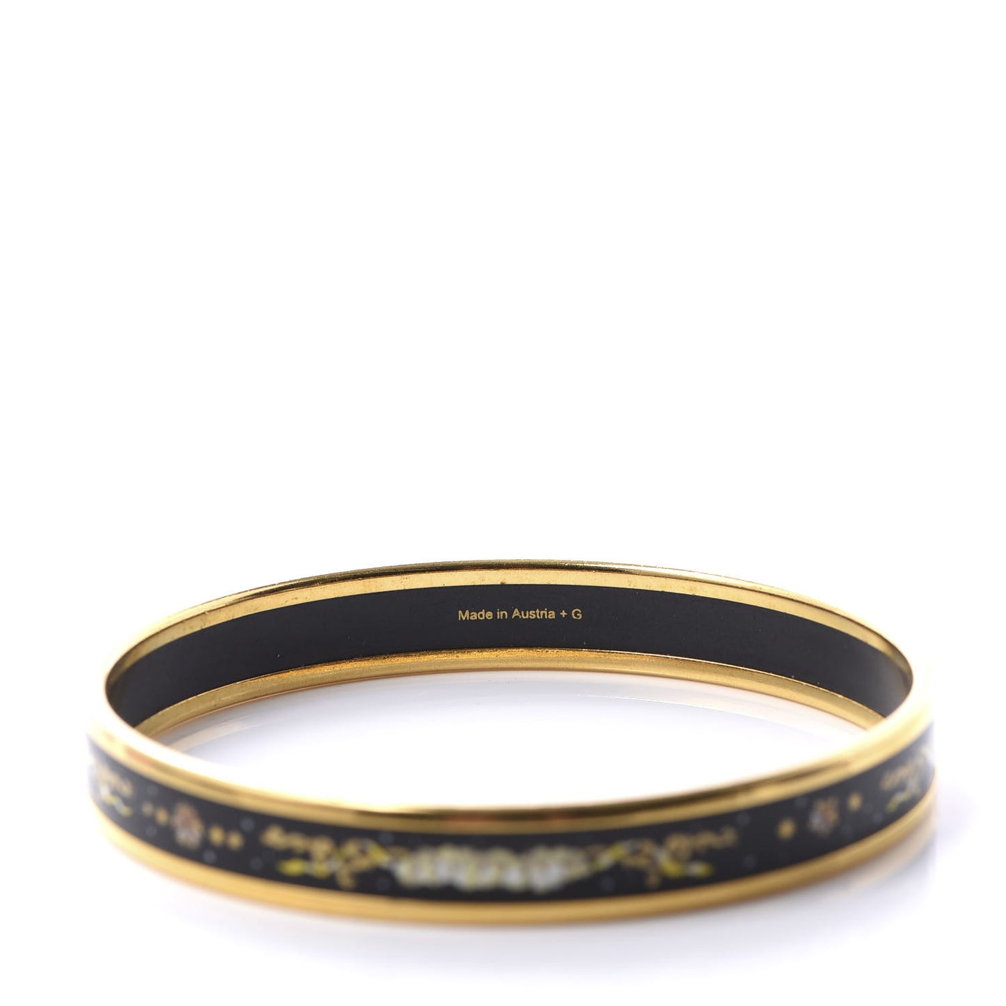 Enamel Printed Celestial Mythology Narrow Bracelet 70 Black