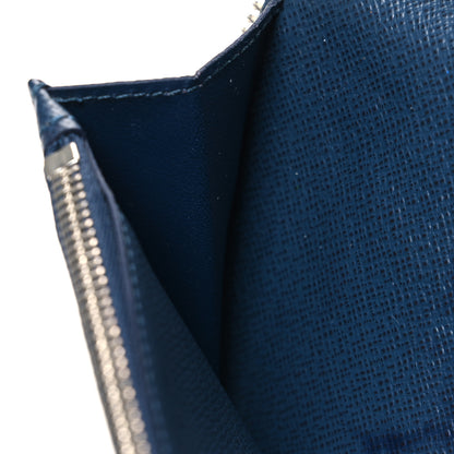 Louis Vuitton Taiga Vertical Zippy Wallet Navy 7 of 7