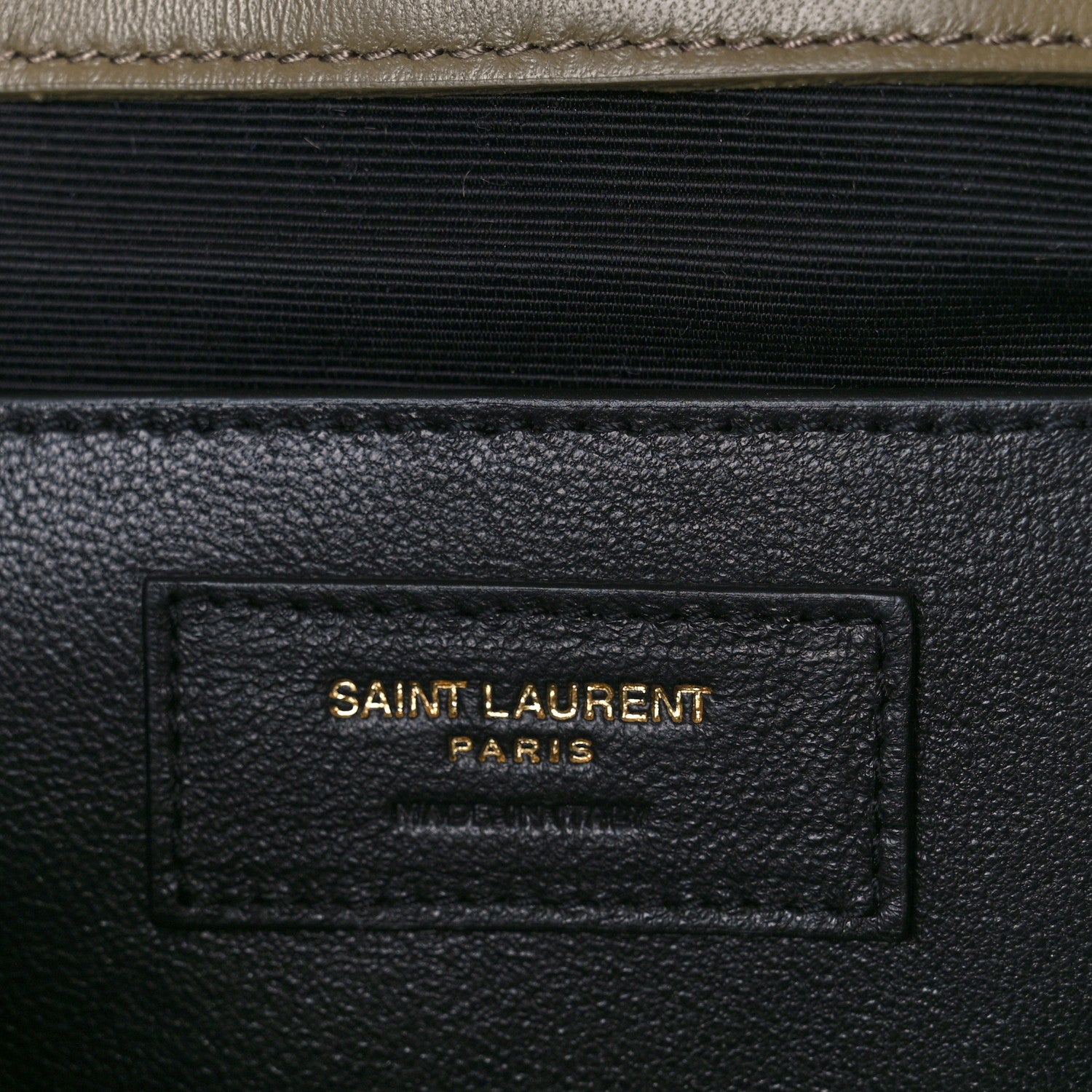 Saint Laurent Velvet Mixed Matelasse Triquilt Small Monogram Satchel Dark Vintage Olive 7 of 11