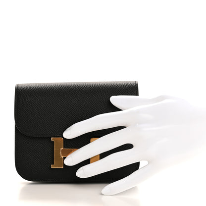 Hermes Epsom Constance Slim Wallet Black 2 of 8