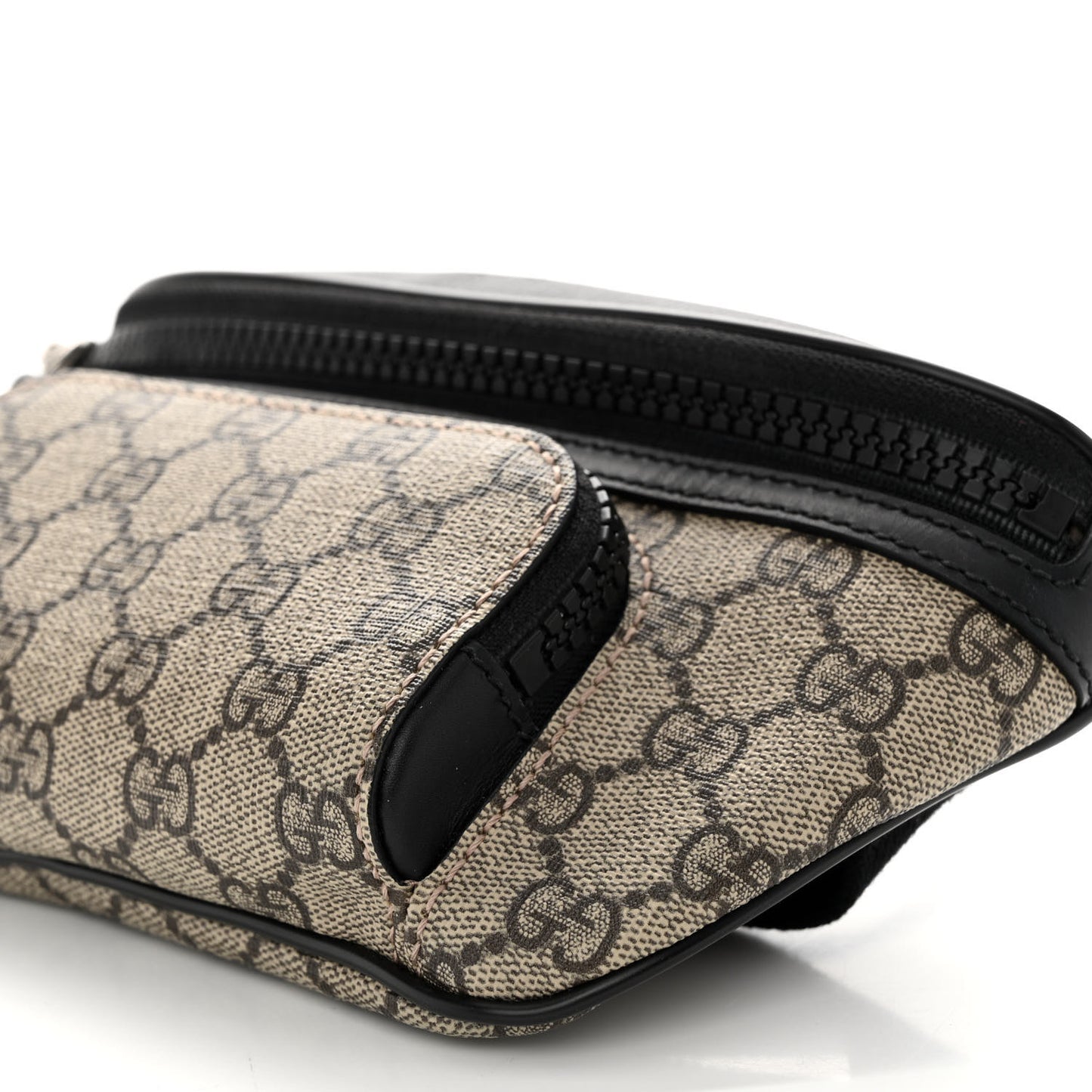 GG Supreme Monogram Belt Bag Black